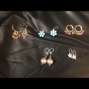 Lot of 10 pair Sterling Silver .925 earrings DEAL!